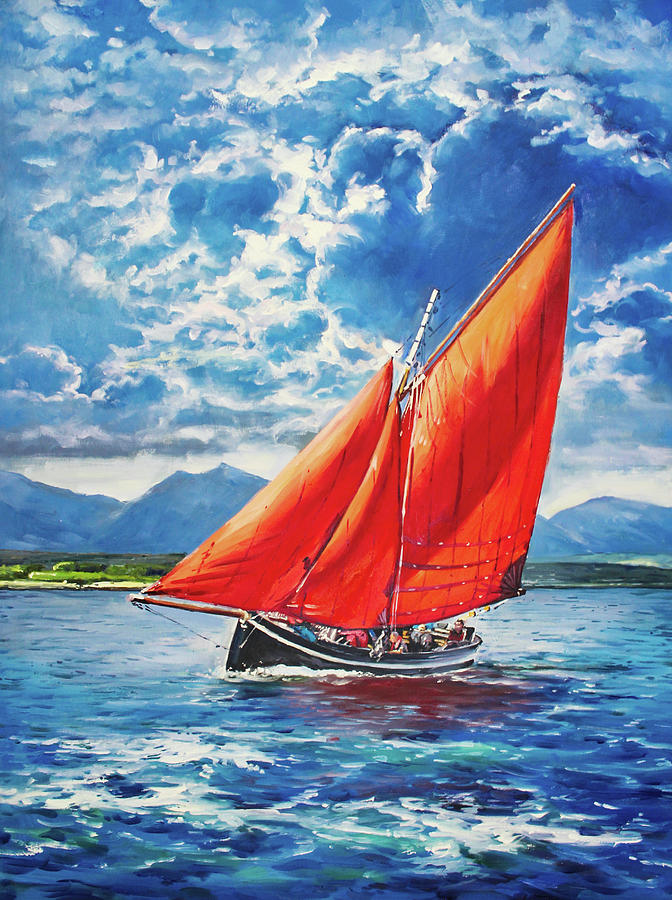 Galway hooker at Sea by Conor McGuire Galway hooker at Sea by Conor McGuire