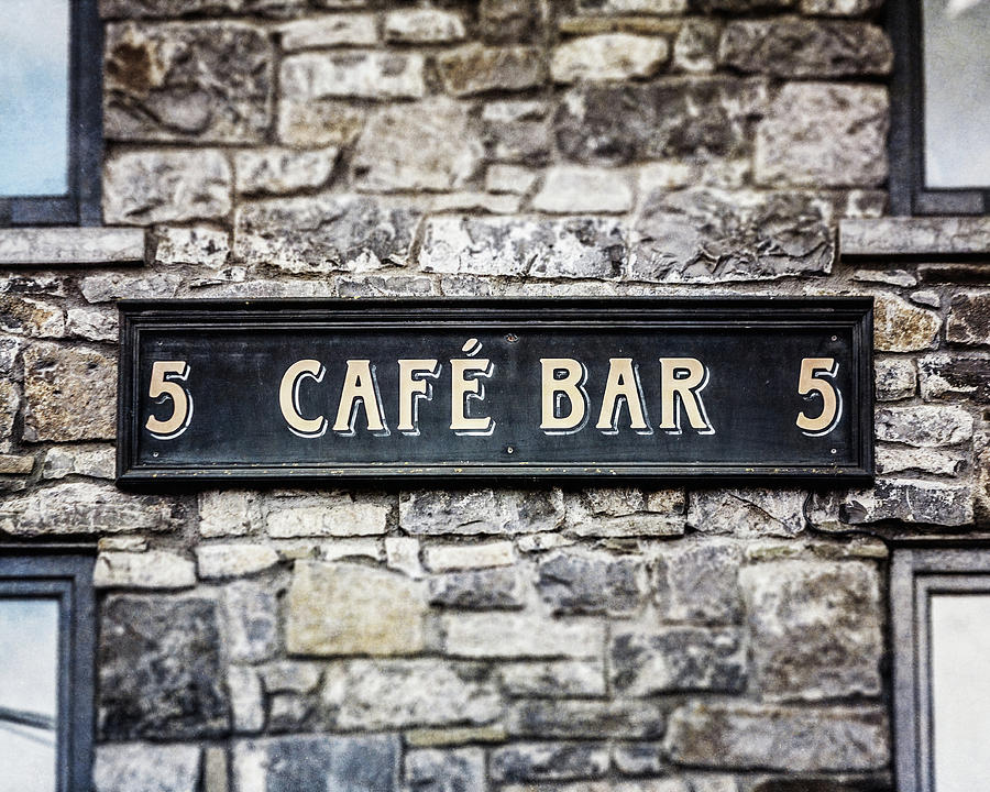 Vintage Photograph - Galway Ireland Cafe Bar by Lisa R