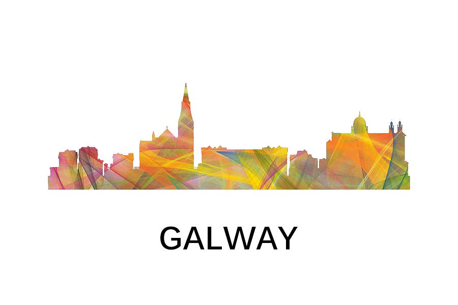 Galway Ireland Skyline Digital Art by Marlene Watson