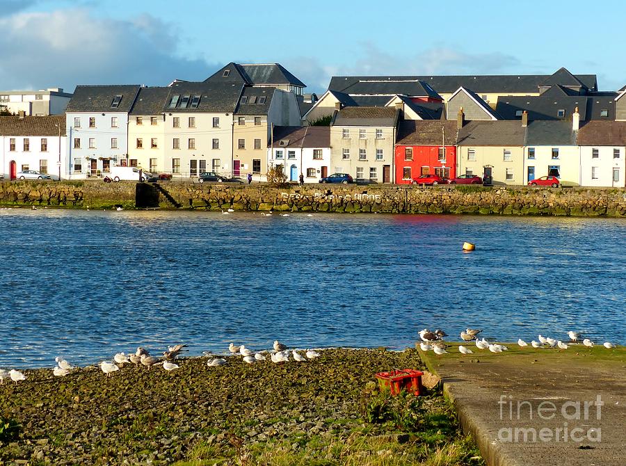 Galway Bay Photograph - Galway Townhouses by Rosanne Licciardi
