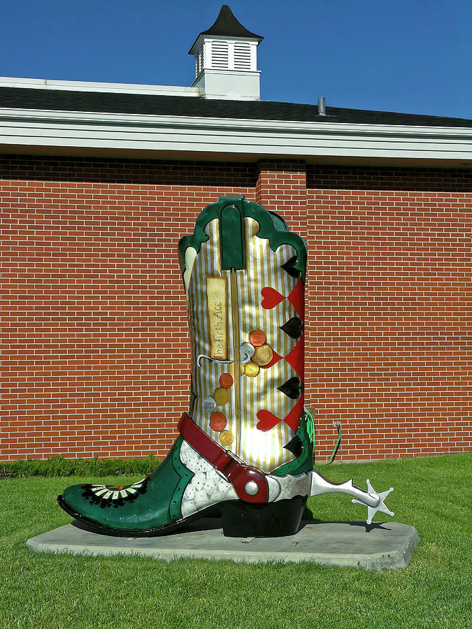 Gamblers Big Boot Photograph by Sally Weigand