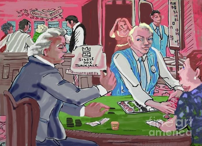 Sign Digital Art - Gambling Fever by Shirl Solomon