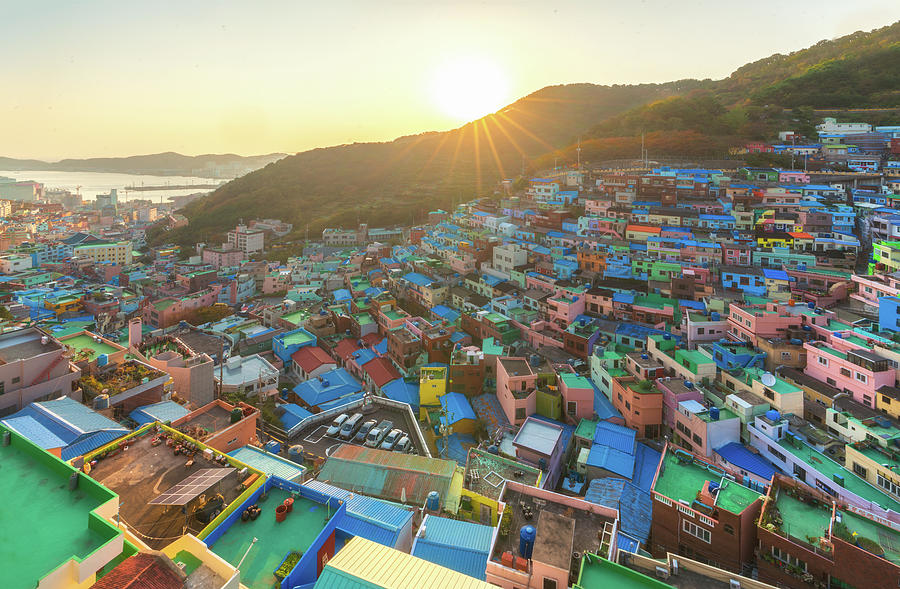 Gamcheon village in Busan Photograph by Anek Suwannaphoom