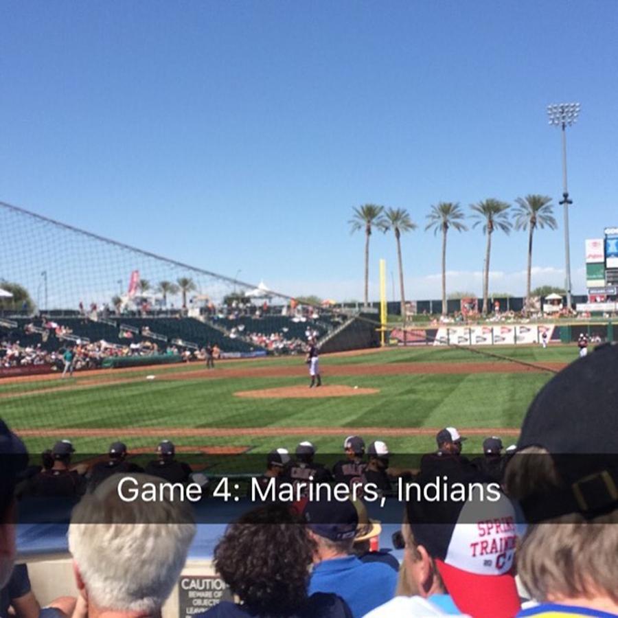 Game 4: Mariners, Indians Photograph by Billy H
