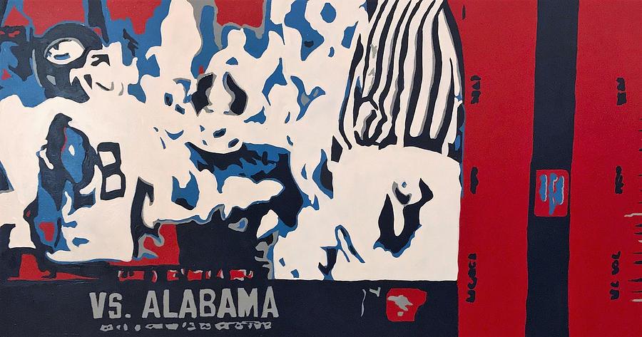 Ole Miss Painting - Game Day by Steve Cochran