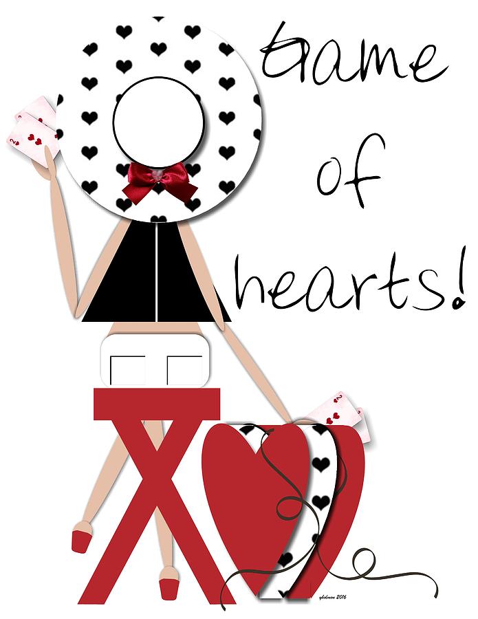 Game of Hearts Digital Art by Yoli Fae