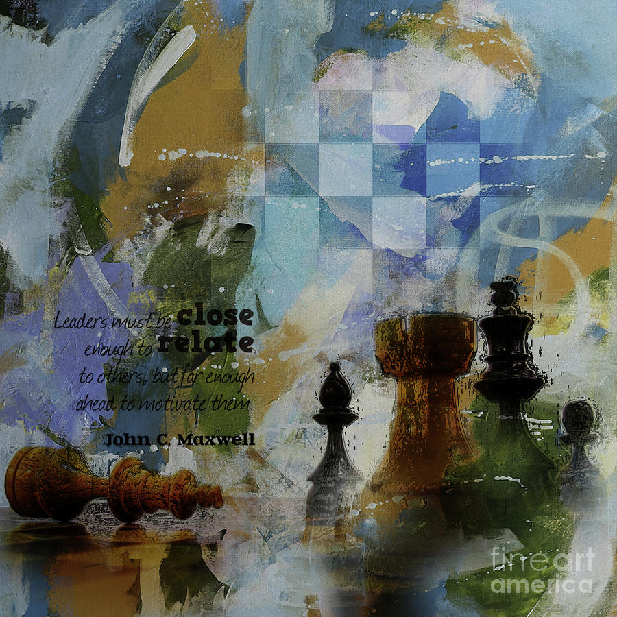 Chess Painting - Game of Thought  by Gull G