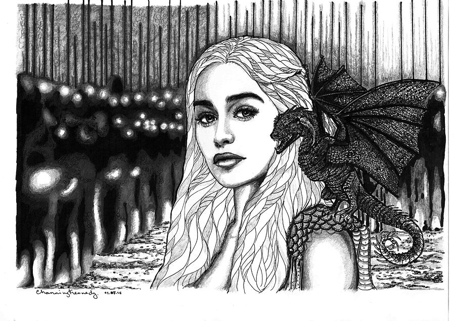 Game Of Thrones Drawing by Channing Kennedy Fine Art America