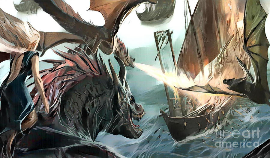 game of thrones dragon art