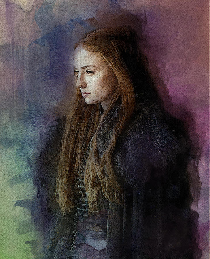 Game of Thrones. Sansa Stark. Digital Art by Nadezhda Zhuravleva