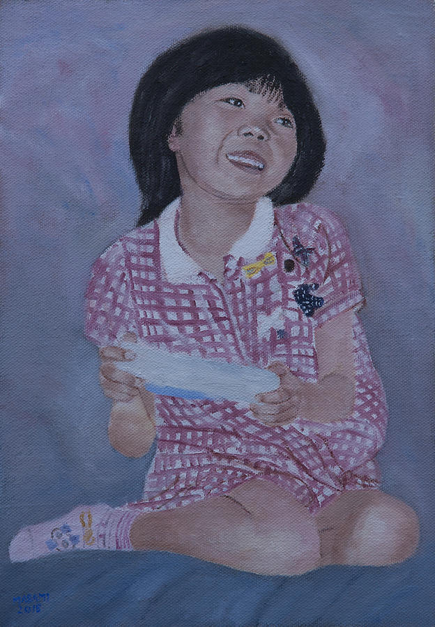 Game Player Painting by Masami Iida