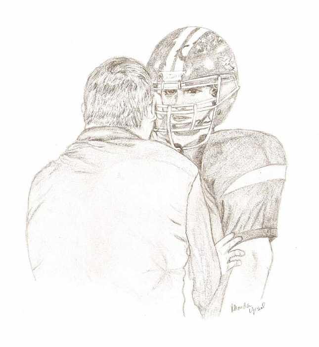 Game Talk Drawing by Rhonda Yesel Game Talk Drawing by Rhonda Yesel