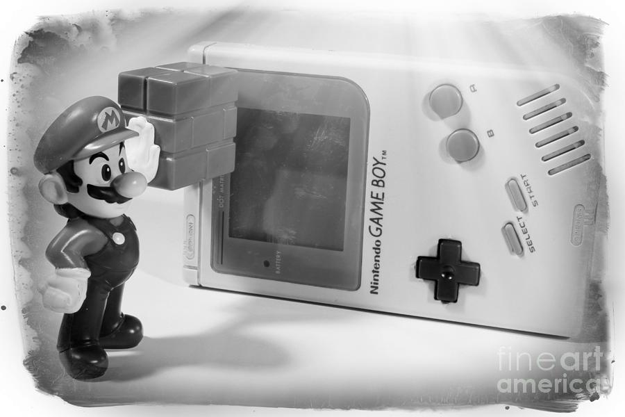 Gameboy Photograph - Gameboy First Edition Gray Handheld System by Stefano Senise