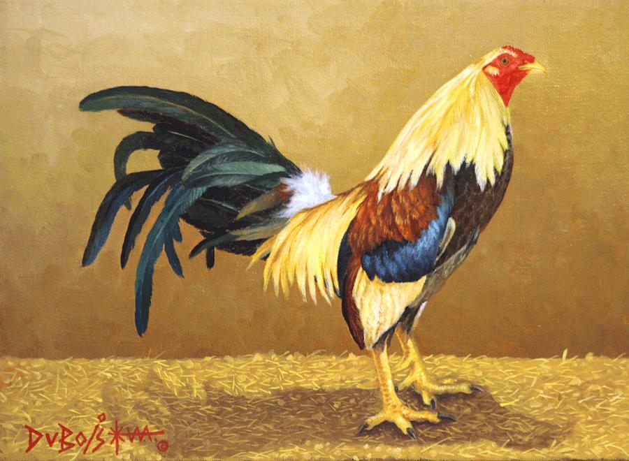 Gamecock Painting by Howard Dubois