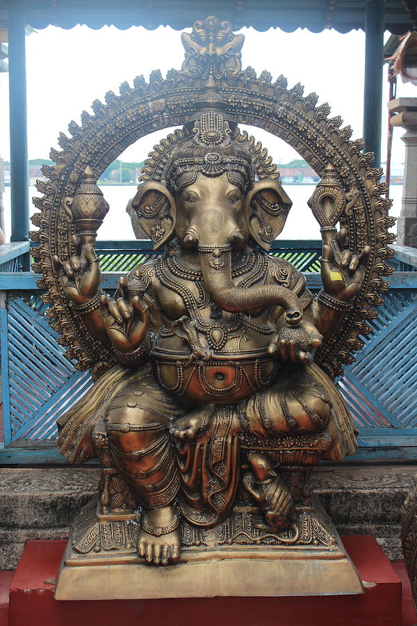 Ganapati Bronze Statue, Fort Kochi Photograph by Jennifer Mazzucco ...