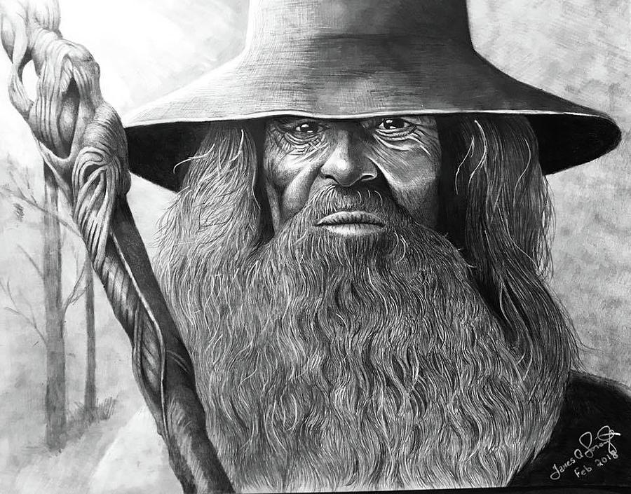 Lydia Joy Palmer  Wizard drawings Tolkien art Lotr art