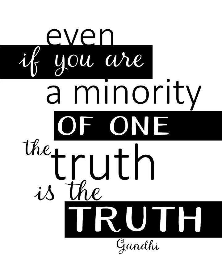 Gandhi Quote On Truth Digital Art by Ann Powell