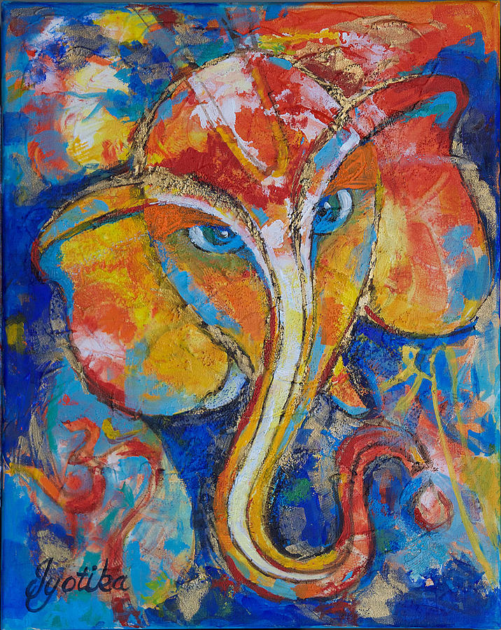 Shree Ganesh  Painting by Jyotika Shroff