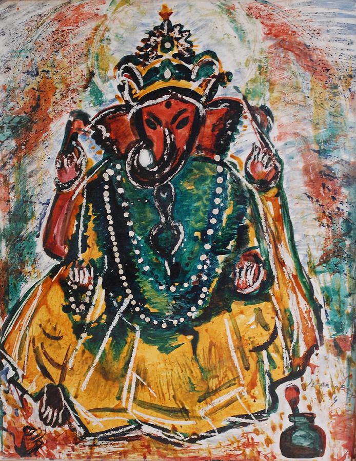 Ganesha-2 Painting by Anand Swaroop Manchiraju
