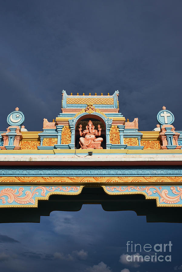Ganesha Archway Puttaparthi Photograph by Tim Gainey