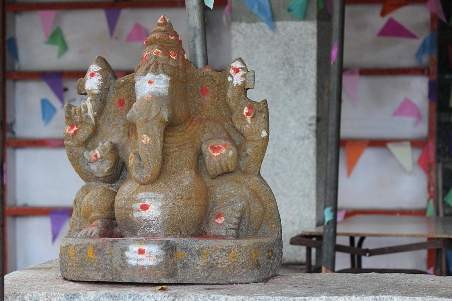 Ganesha Happiness, Mahabalipuram Photograph by Jennifer Mazzucco