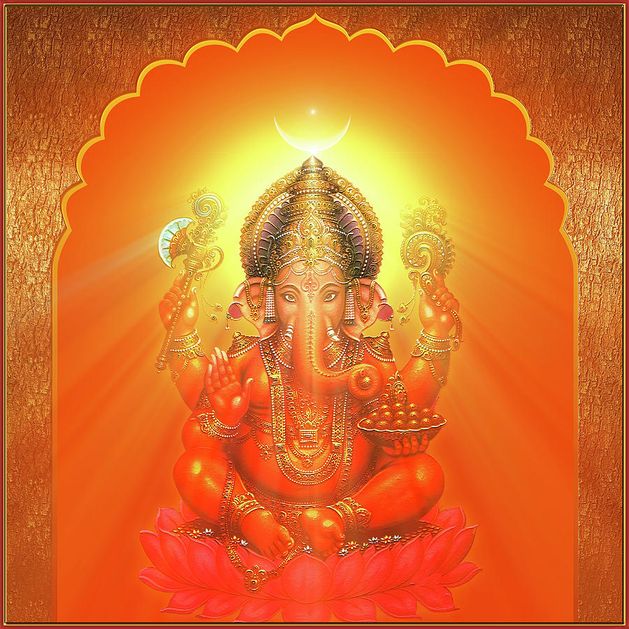 Ganesha Digital Art by Harald Dastis