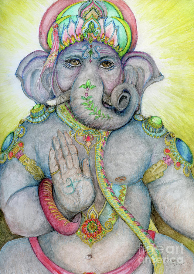 Ganesha Painting by Jo Thomas Blaine