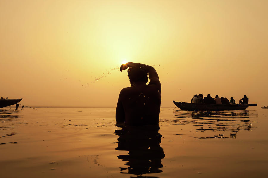 Ganga Snan, Varanasi, India Photograph by Mahesh Balasubramanian