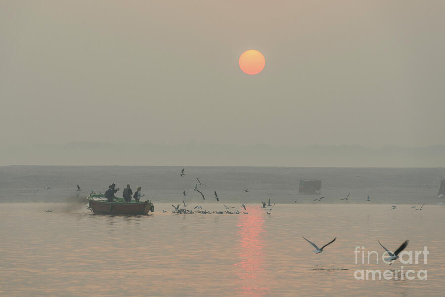 Ganga Sunrise 01 Photograph by Werner Padarin