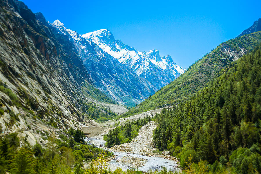 Nature Photograph - Ganges River Valley - Indian Himalayas by Nila Newsom