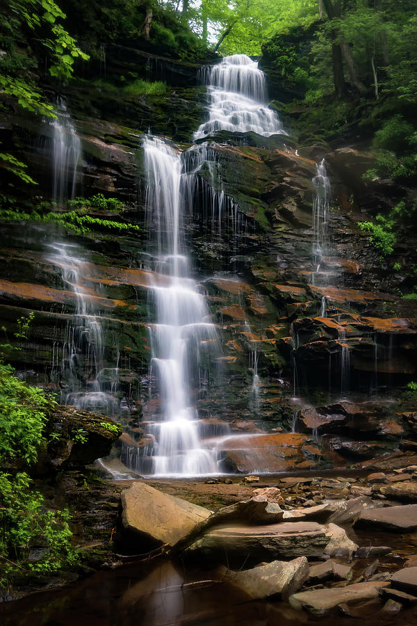 Ganoga Falls Ricketts Glen PA Photograph by Michael Demagall - Fine Art ...