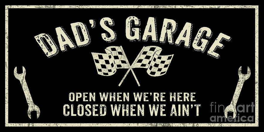 Garage Sign Collection-B Digital Art by Jean Plout