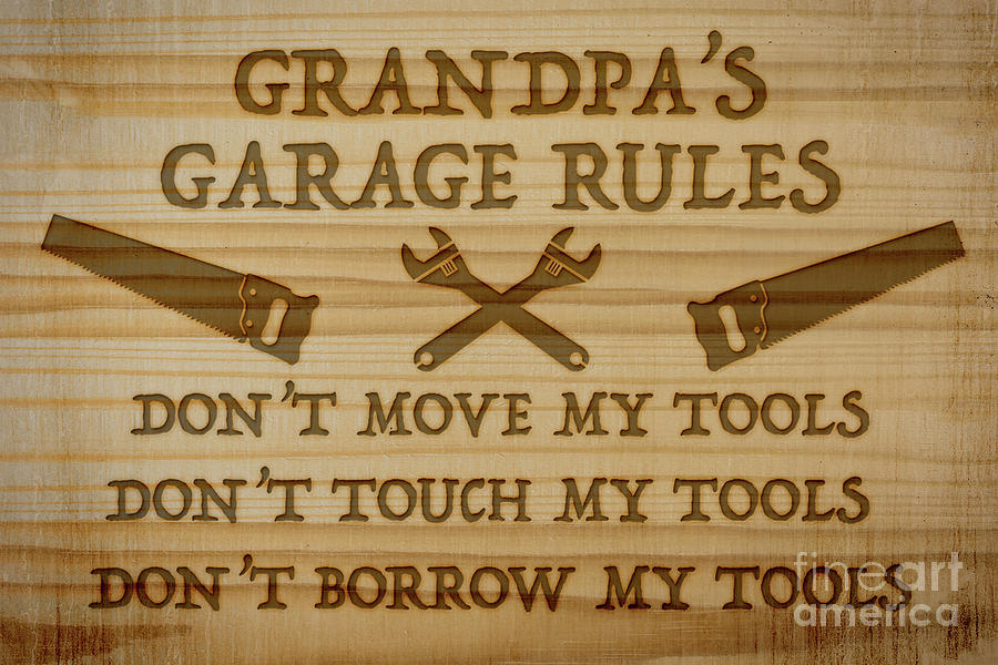 Garage Sign Collection-E Digital Art by Jean Plout