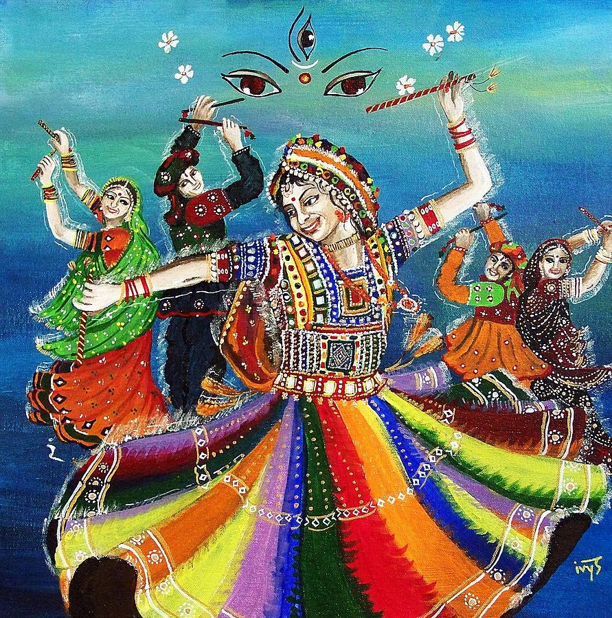 Dance Painting - Garba by Ivy Sharma