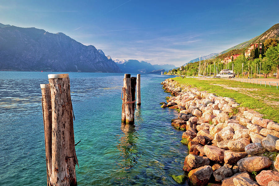 Garda lake coastline in Malcesine view Photograph by Brch Photography
