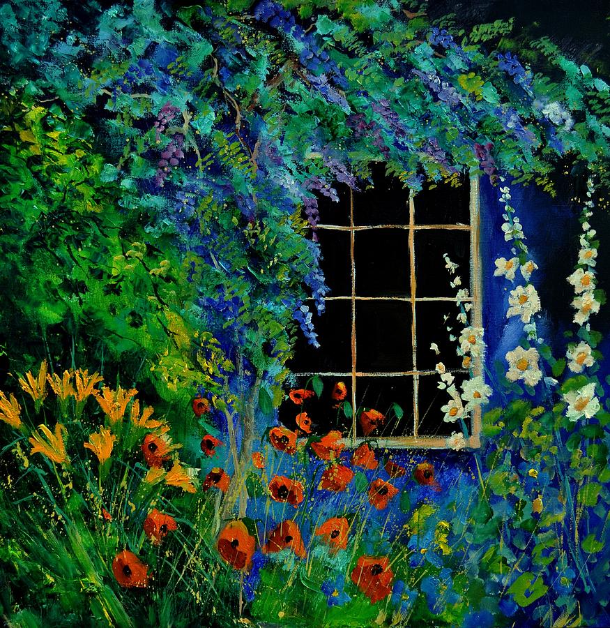 Garden 88 Painting by Pol Ledent