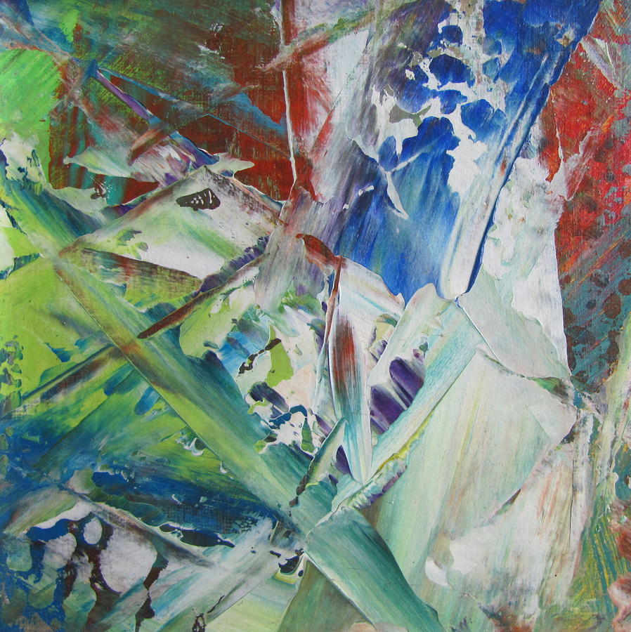 Garden Abstract 1 Painting by Anita Burgermeister