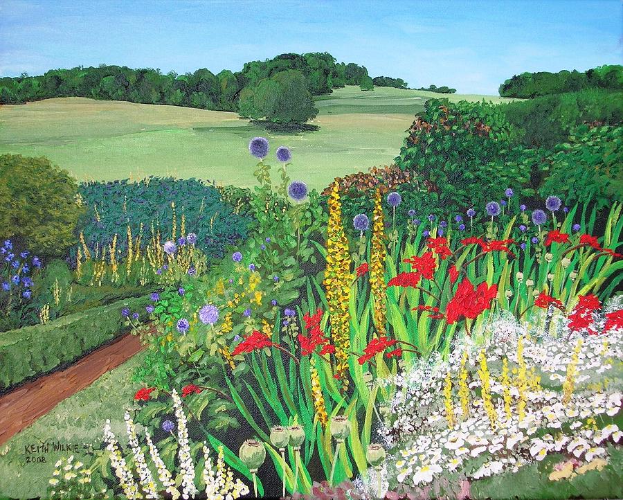 Garden At Leeds Painting by Keith Wilkie