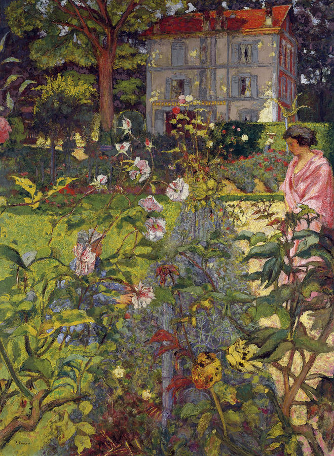 Edouard Vuillard Painting - Garden at Vaucresson by Edouard Vuillard
