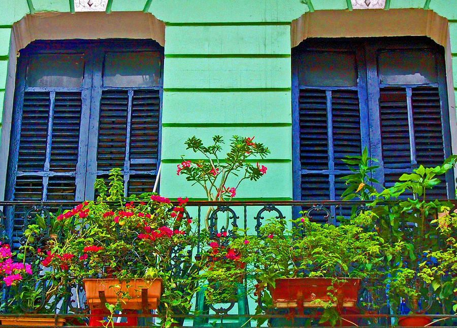 Garden Balcony Photograph by Debbi Granruth