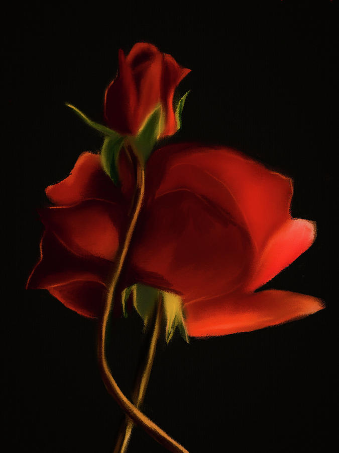 Garden Beauty Roses Digital Art by Michele Koutris