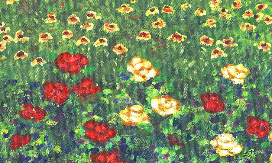 Garden Bloom Two Painting by Linda Mears