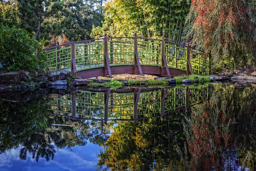 Garden Bridge Photograph by Debra and Dave Vanderlaan