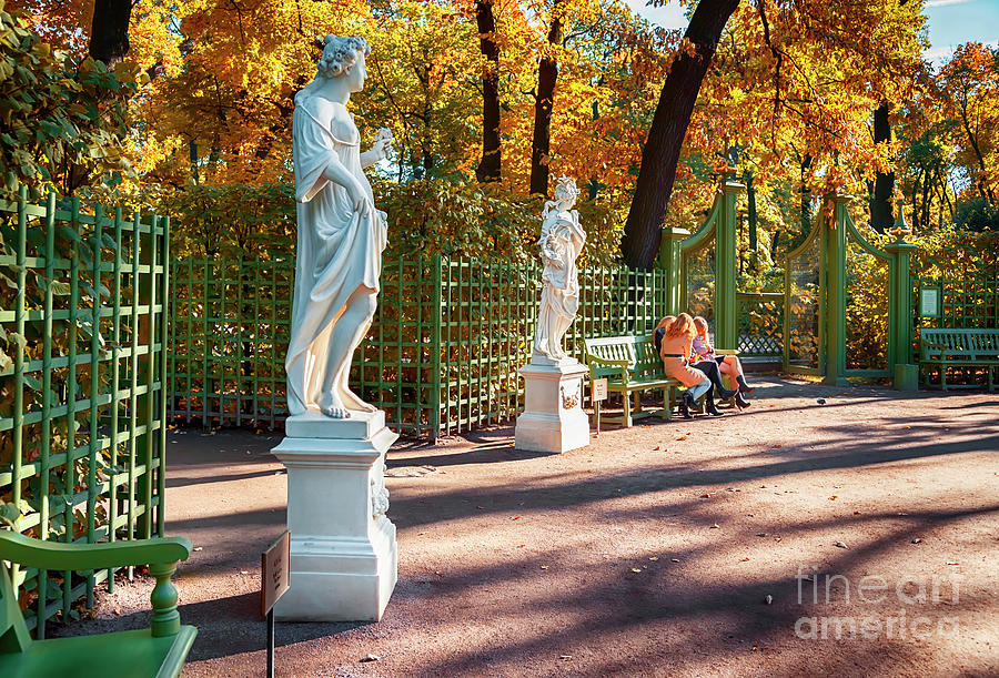 garden by autumn in St-Petersburg Photograph by Ariadna De Raadt