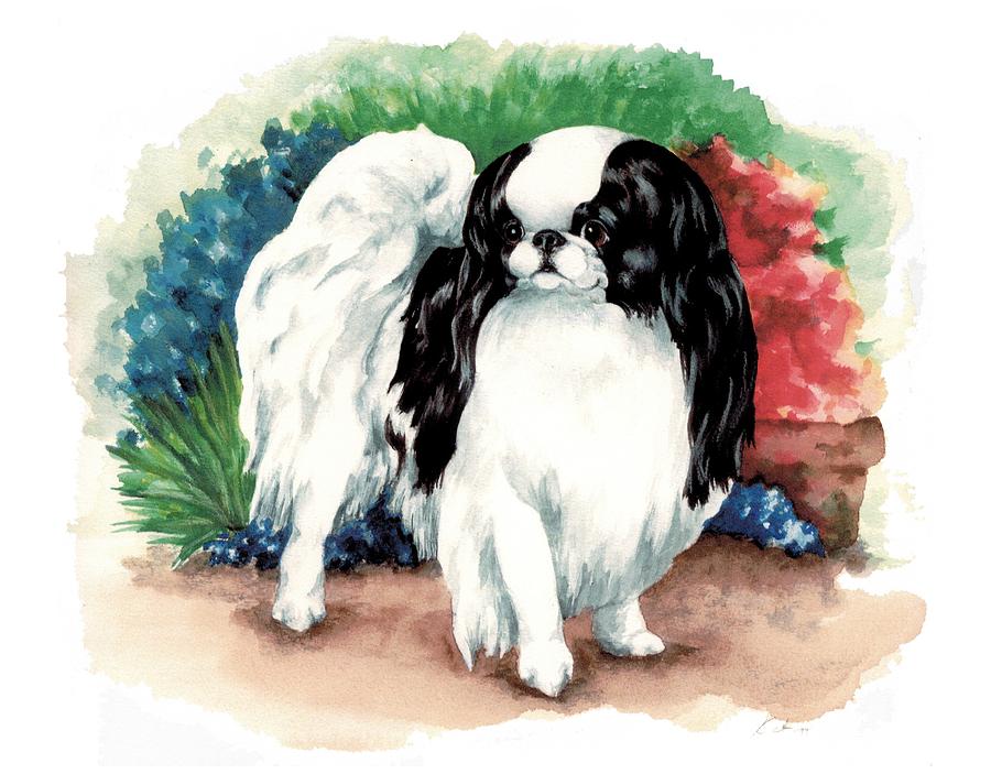 Dog Painting - Garden Chin by Kathleen Sepulveda