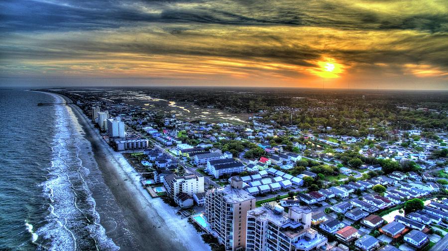 Garden City Northside Sunset Photograph by Robbie Bischoff