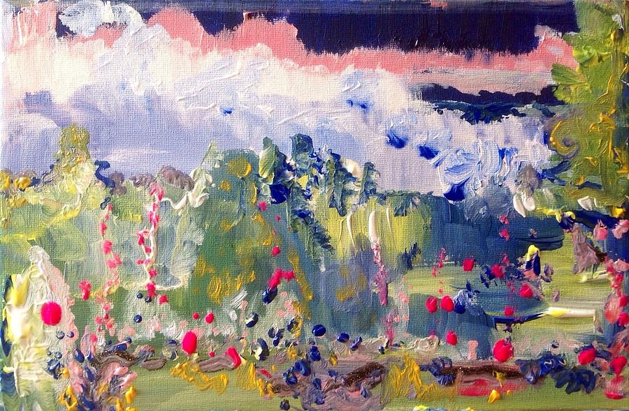 Garden consistently content  Painting by Judith Desrosiers