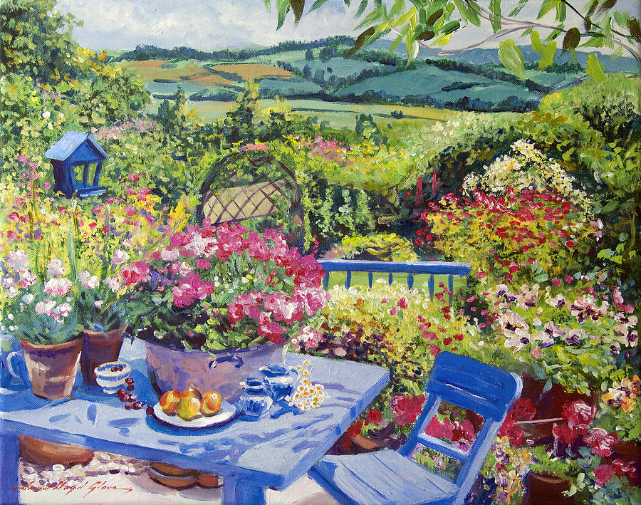 Garden Country Painting by David Lloyd Glover