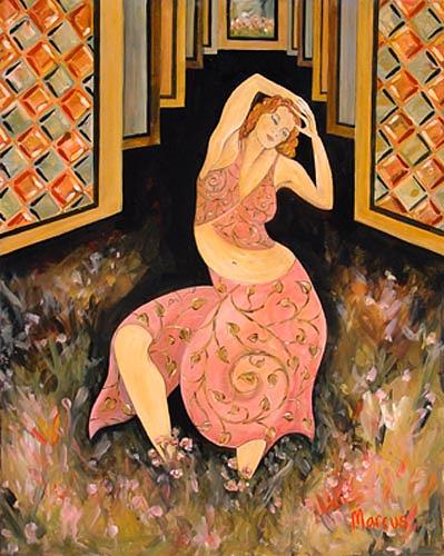 Garden Dancer Painting by Leslie Marcus Garden Dancer Painting by Leslie Marcus