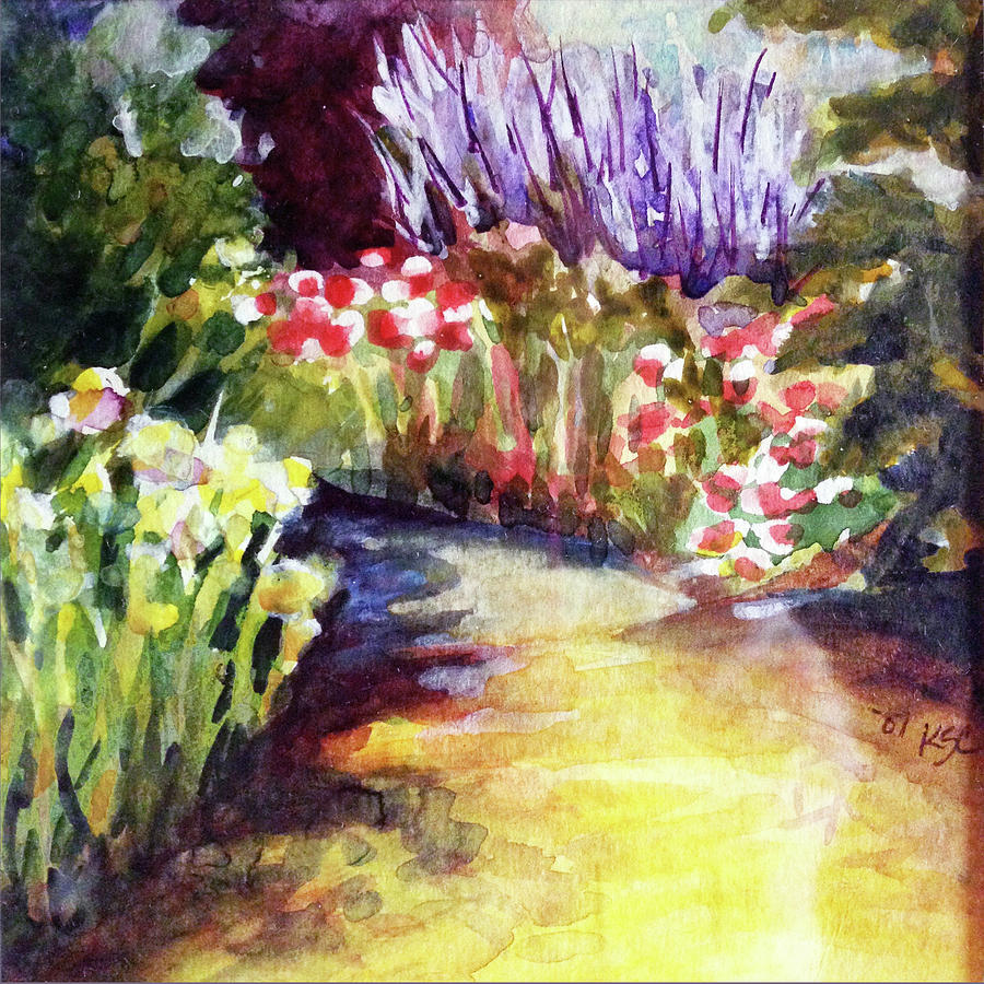 Garden Delight Painting by Karen Coggeshall